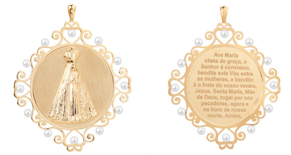 Pingente Nossa Senhora Ouro 18k