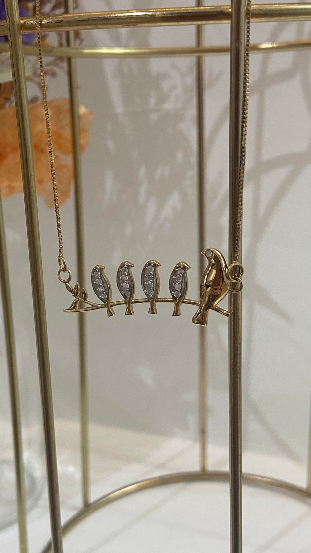 Colar Andorinha Ouro 18k