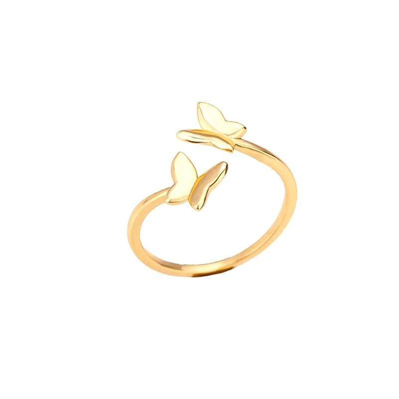 Anel Borboleta Ouro 18k