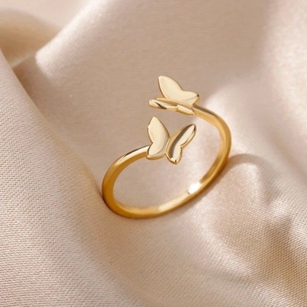 Anel Borboleta Ouro 18k