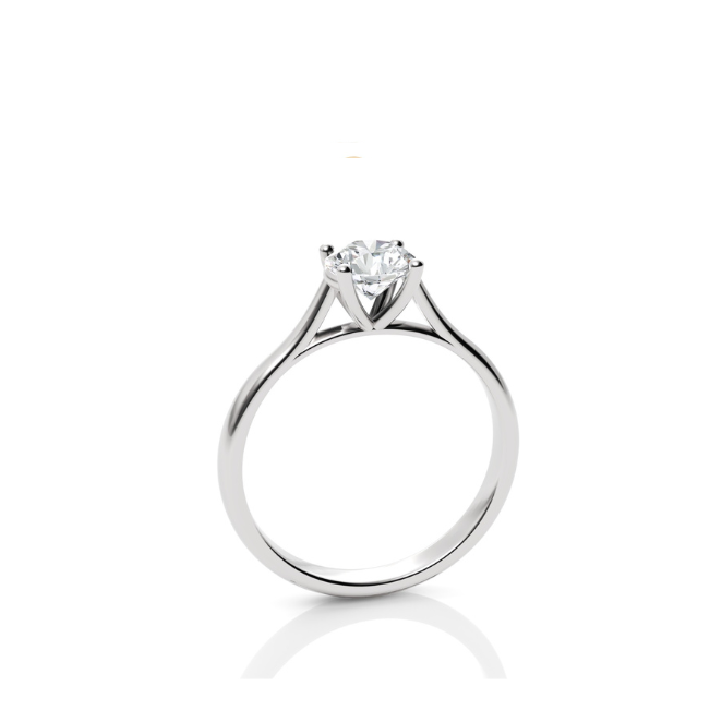 Anel Solitário Magnólia Ouro 18k 40 a 50 pontos