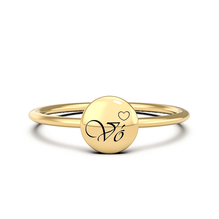 Anel Coleção Family Ouro 18k- Vó