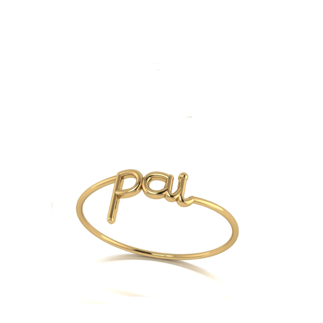 Anel Coleção Family Ouro 18k- Pai
