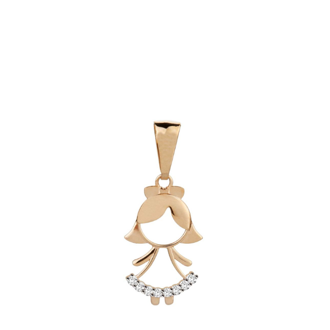 Pingente Menininha Ouro 18k