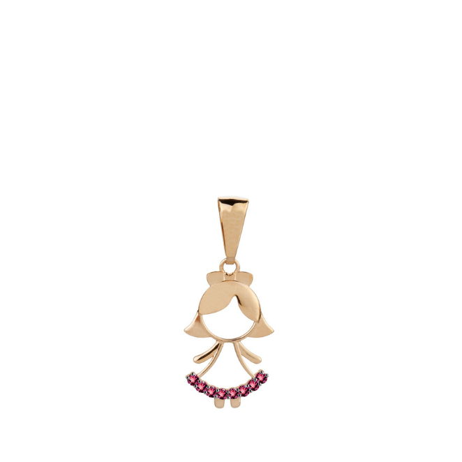 Pingente Menininha Ouro 18k