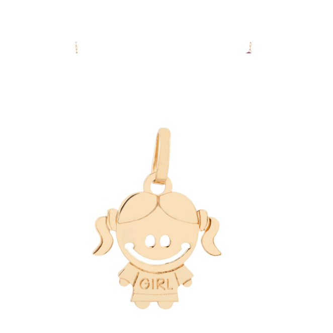 Pingente Menininha Ouro 18k