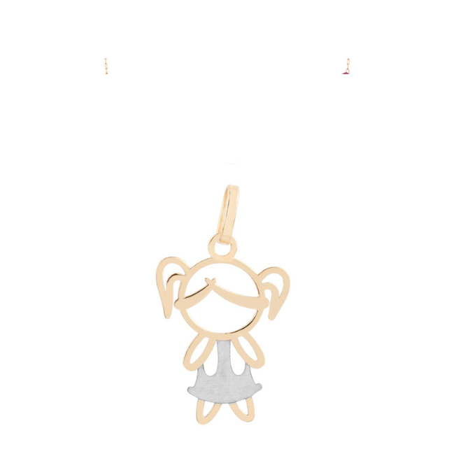 Pingente Menininha Ouro 18k