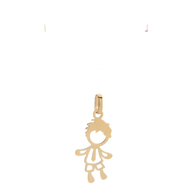 Pingente Menino com Gravata Ouro 18k