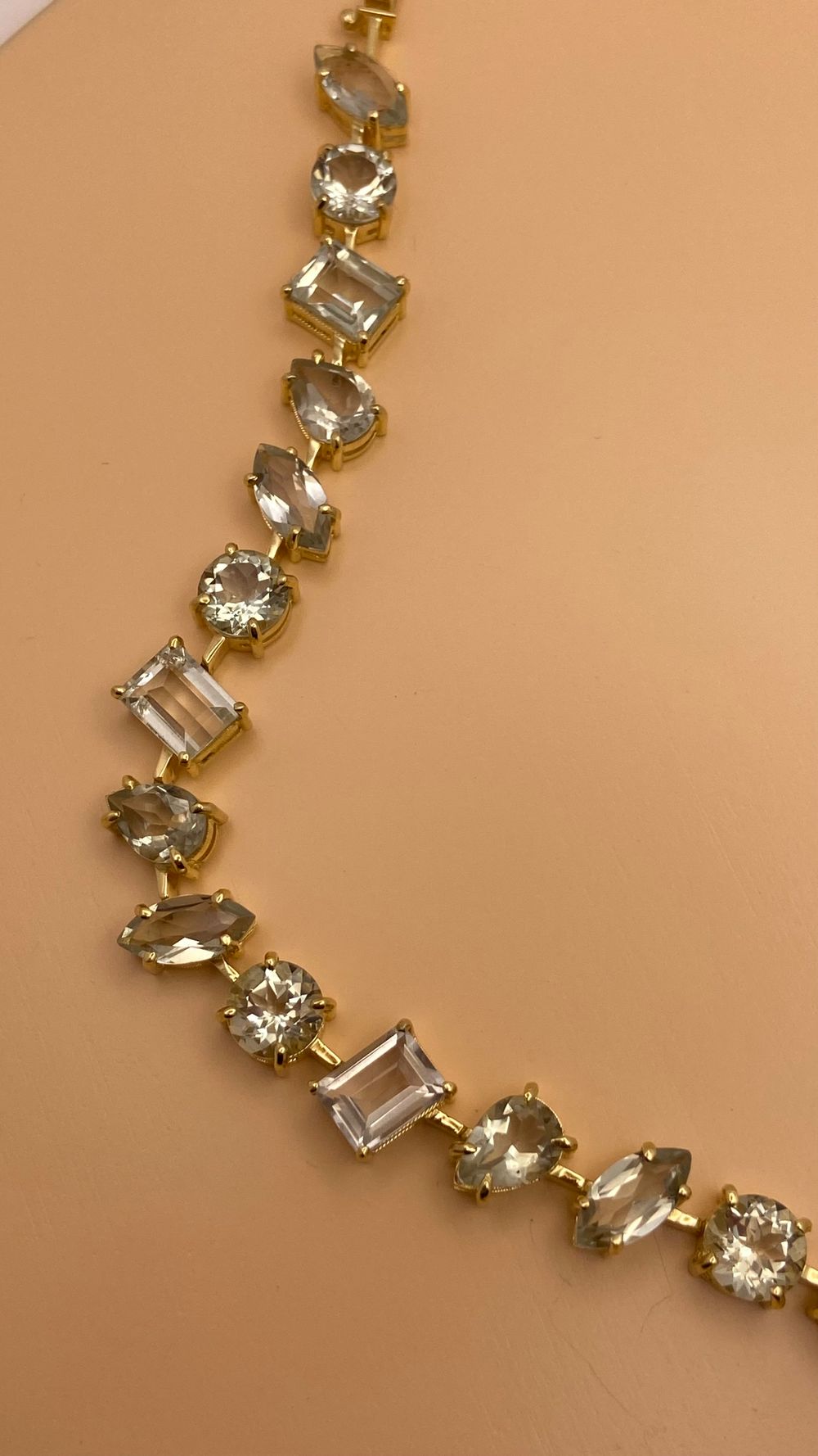 Pulseira Riviera Essência Ouro 18k | Pedra Praziolita