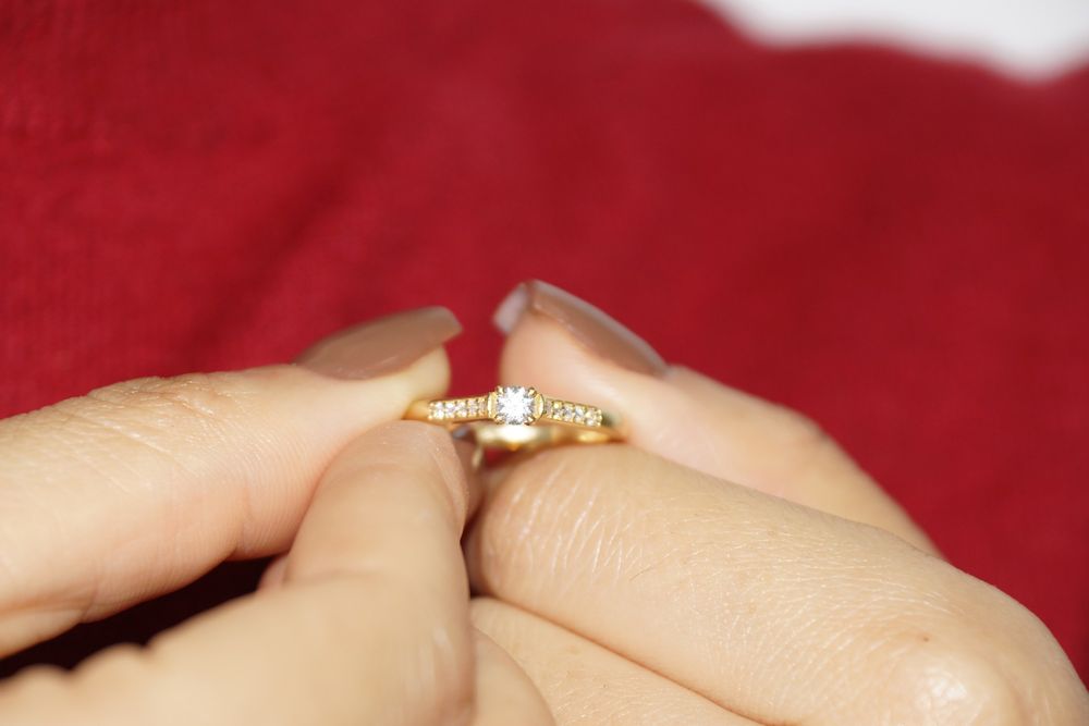 Anel Solitário Jasmim Ouro 18k