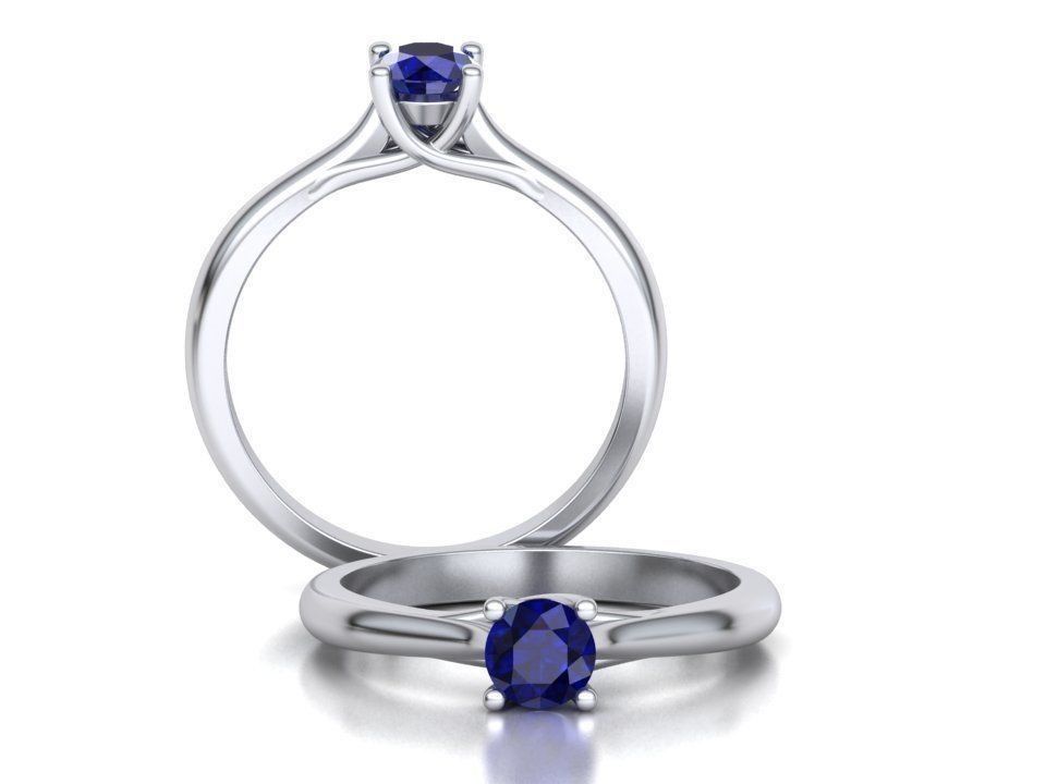 Anel Solitário Ivy Ouro 18k - Coleção Ivy