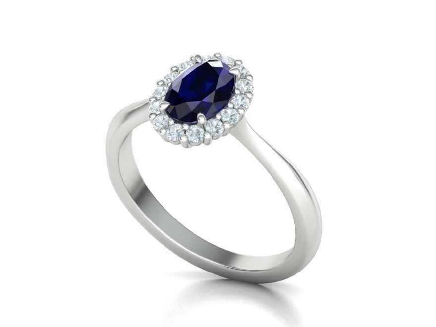 Anel Solitário Aurora Oval Ouro 18k