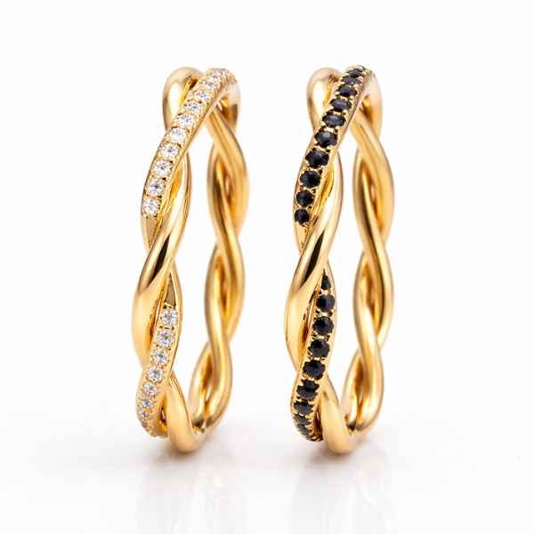Aliança Ivy Serena Ouro 18k