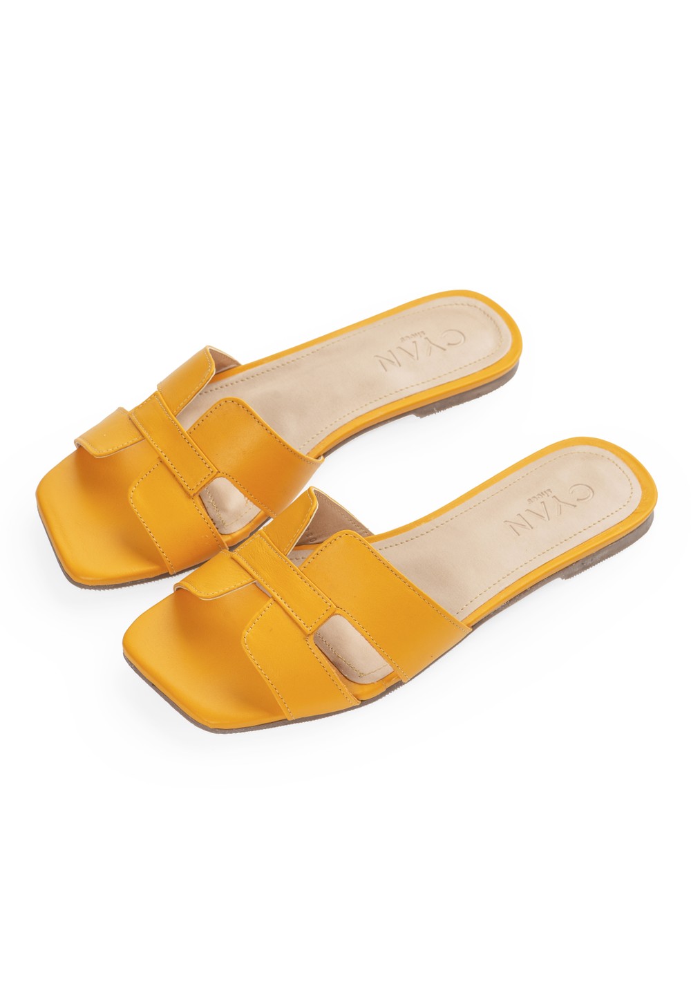 Flat Couro Isis Mango 