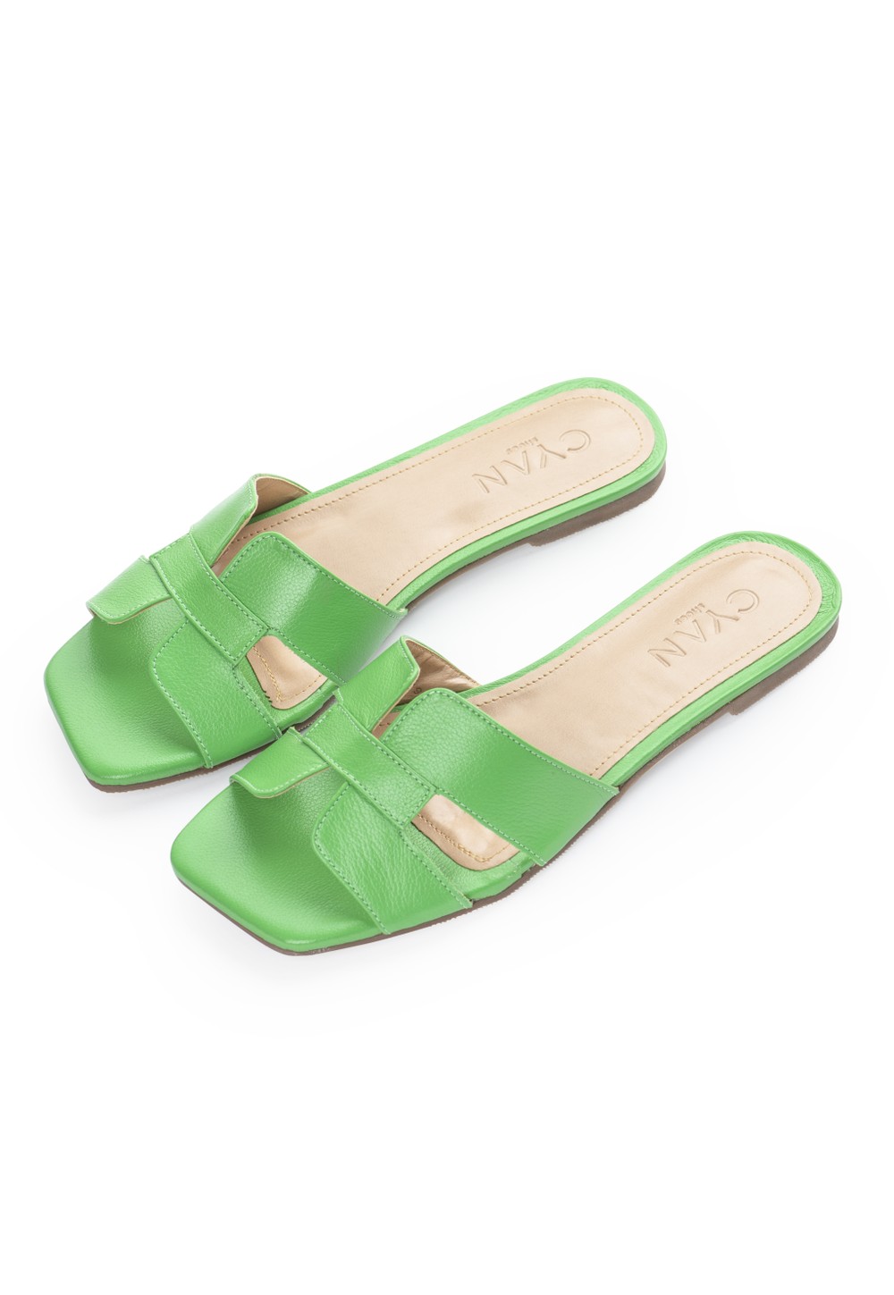 Flat Couro Isis Green