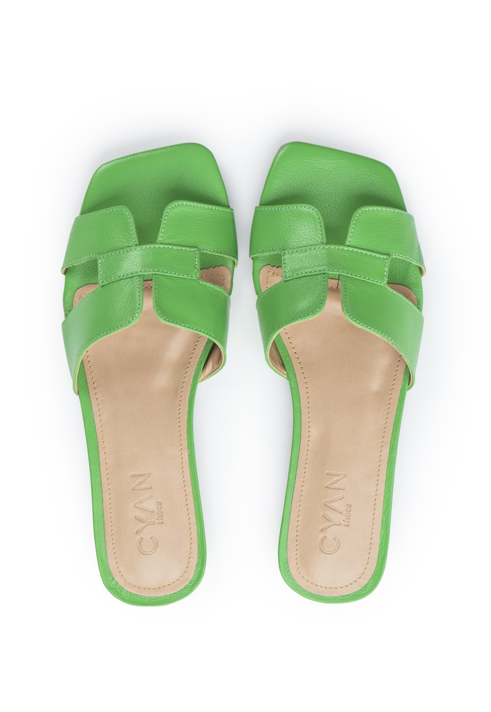 Flat Couro Isis Green