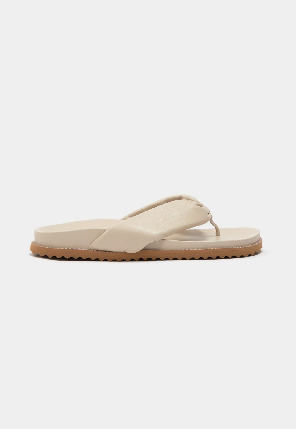 Flat Couro Ibiza Off White