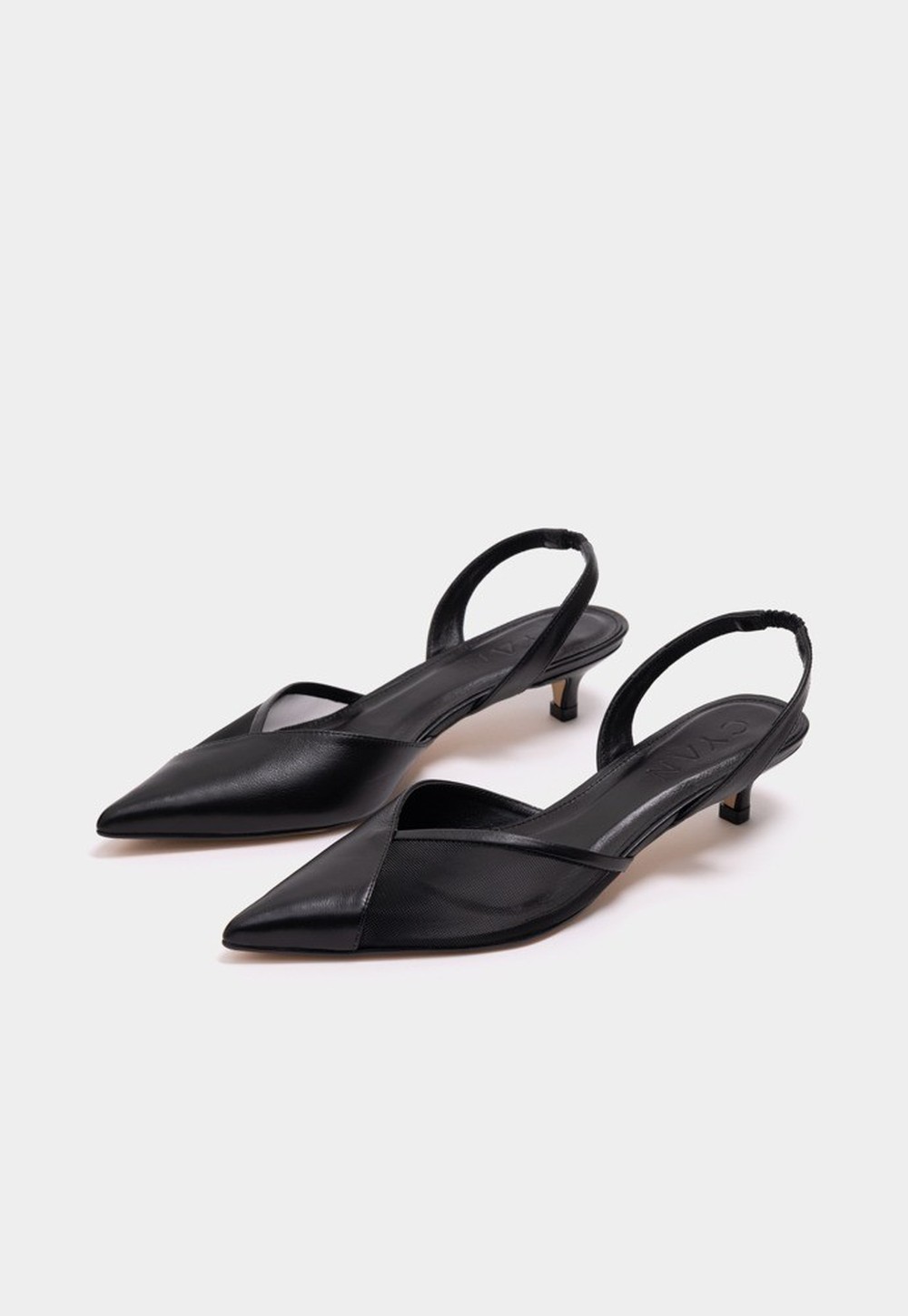 Scarpin Kate Tela Couro Preto 