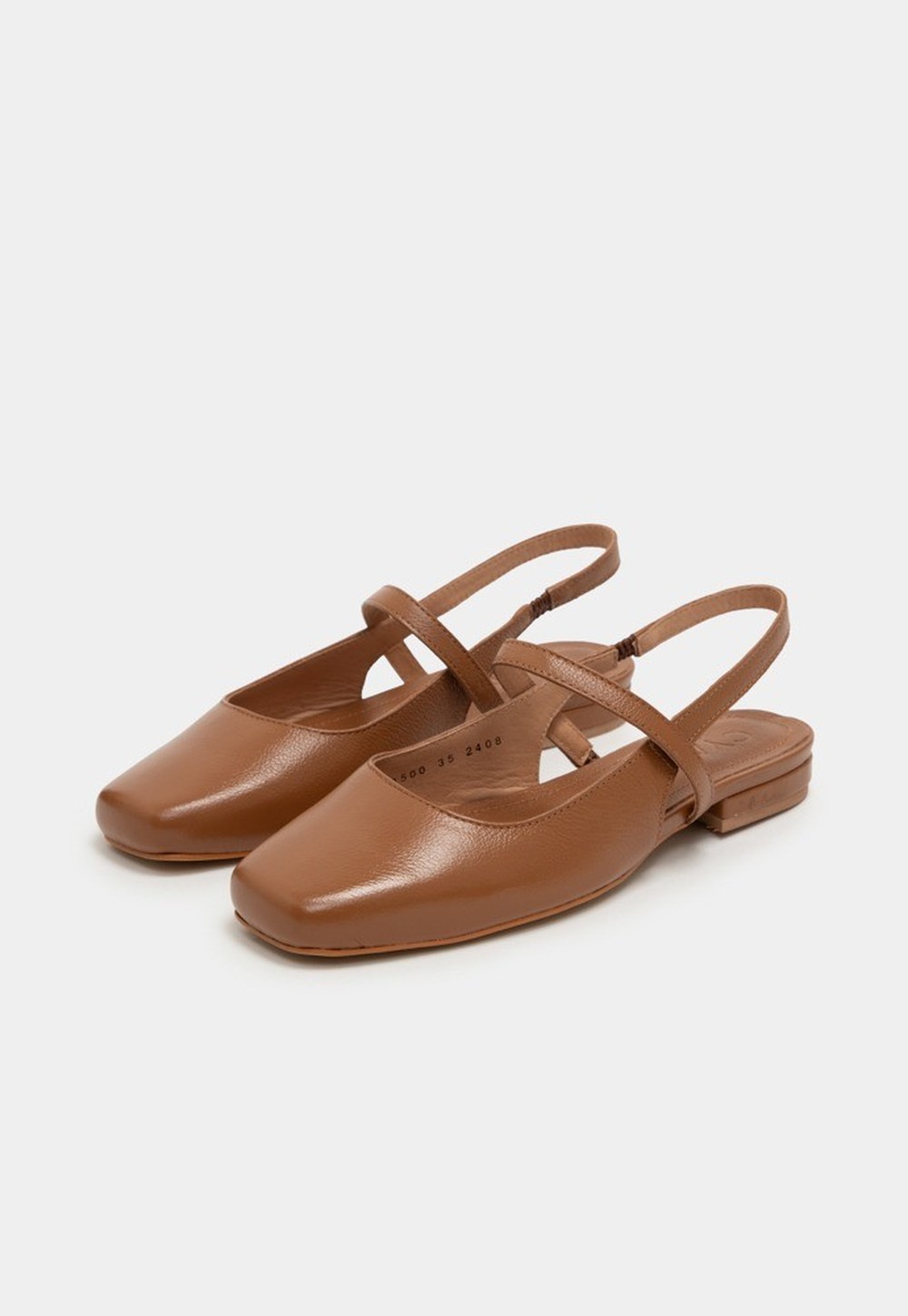 Sapatilha Ballet New Couro Camel