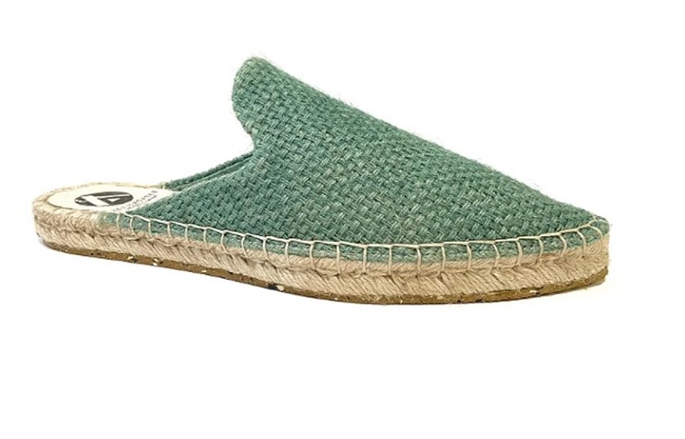 Mule espadrile verde