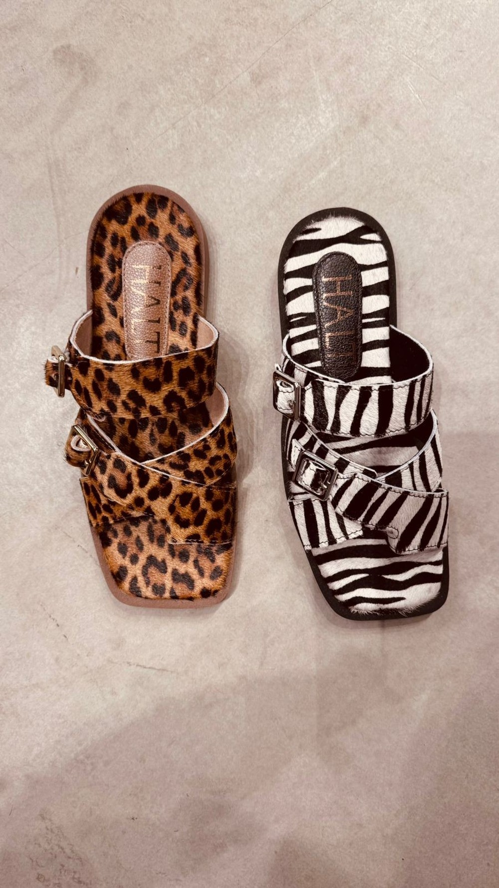 Chinelo onça ou zebra