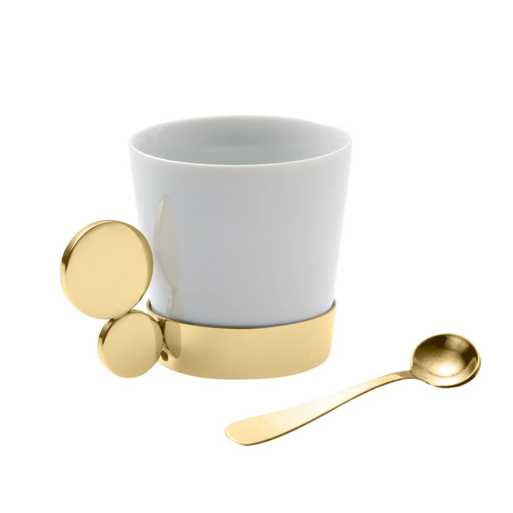 Set de Xícaras de Café Riviera Ouro 24K