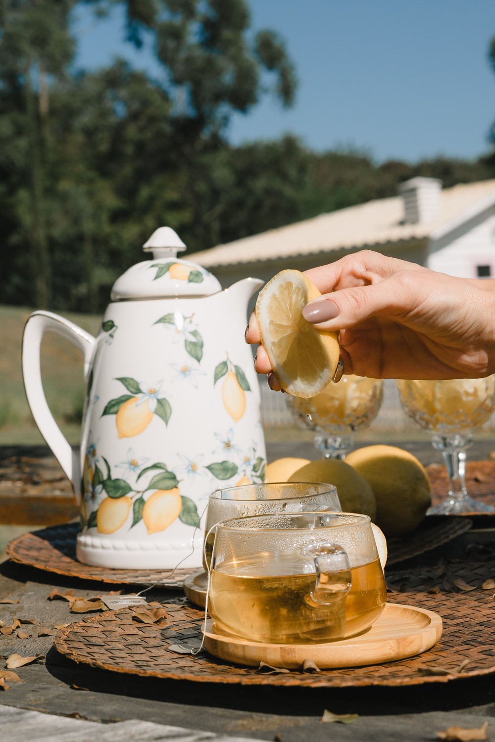 Garrafa Térmica de Porcelana Limão Siciliano 