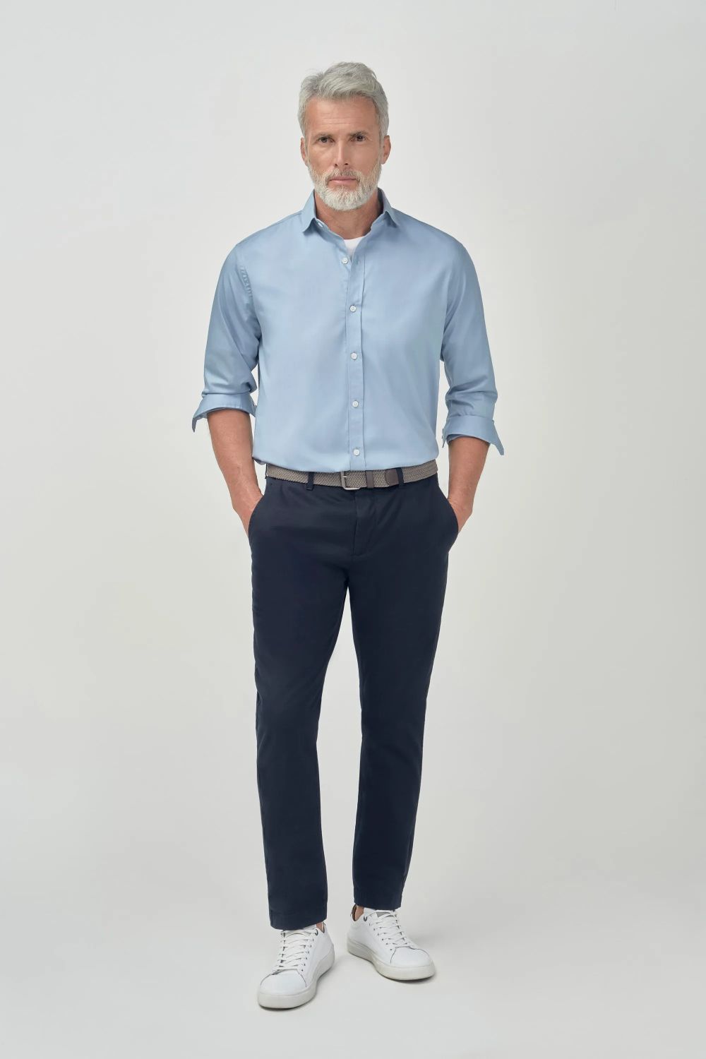 Camisa Chino Azul Claro