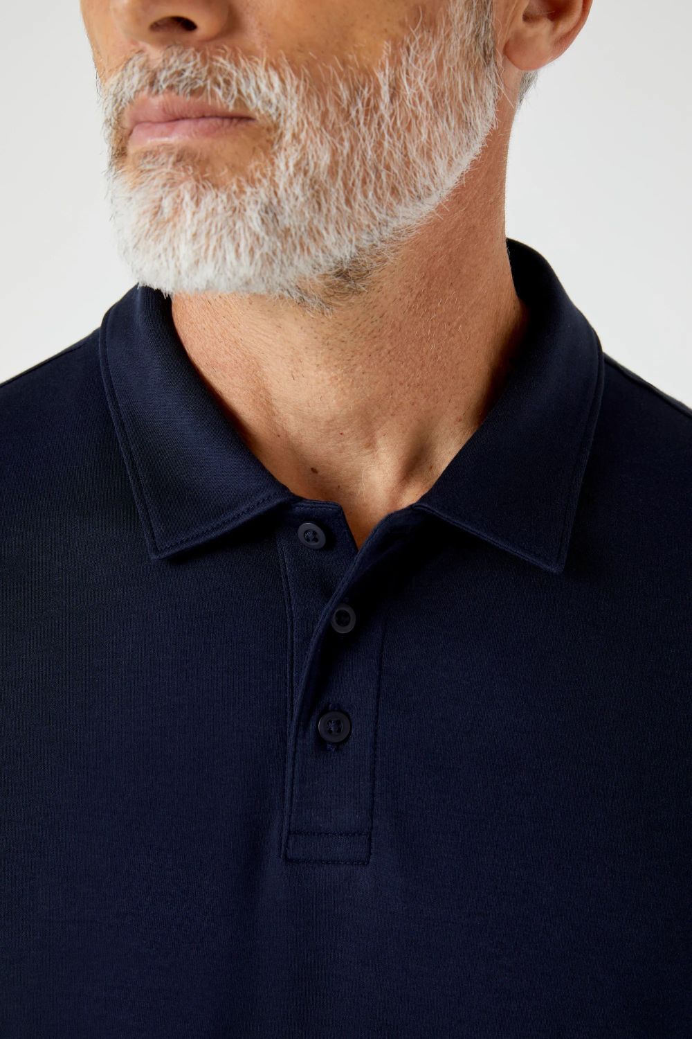 Polo Malha Pima Azul Marinho