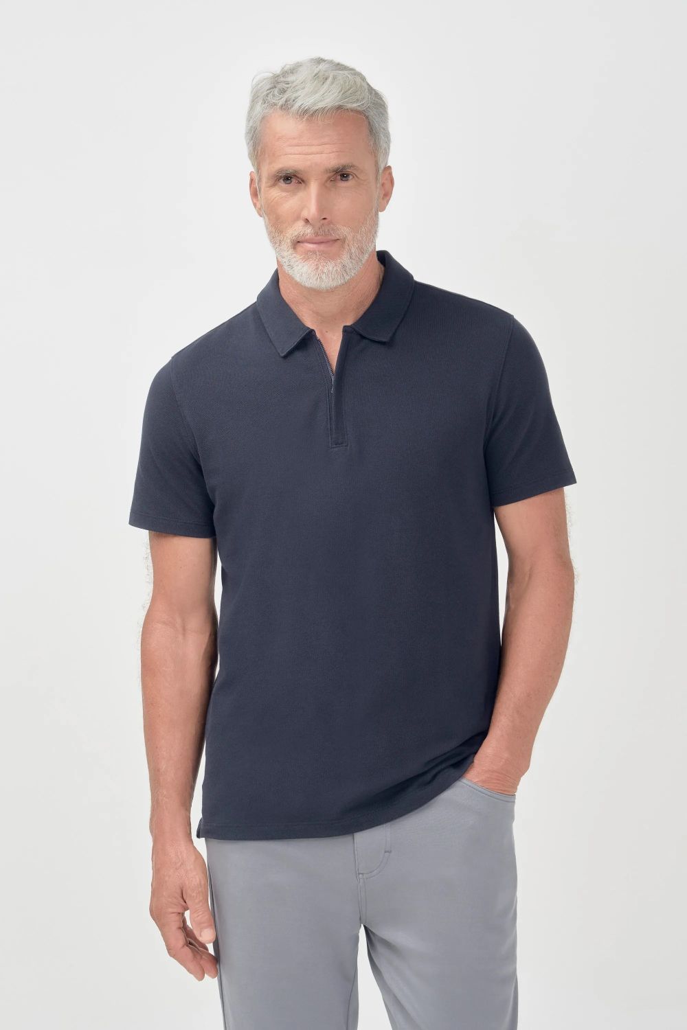 Polo Pima Aero Azul Marinho