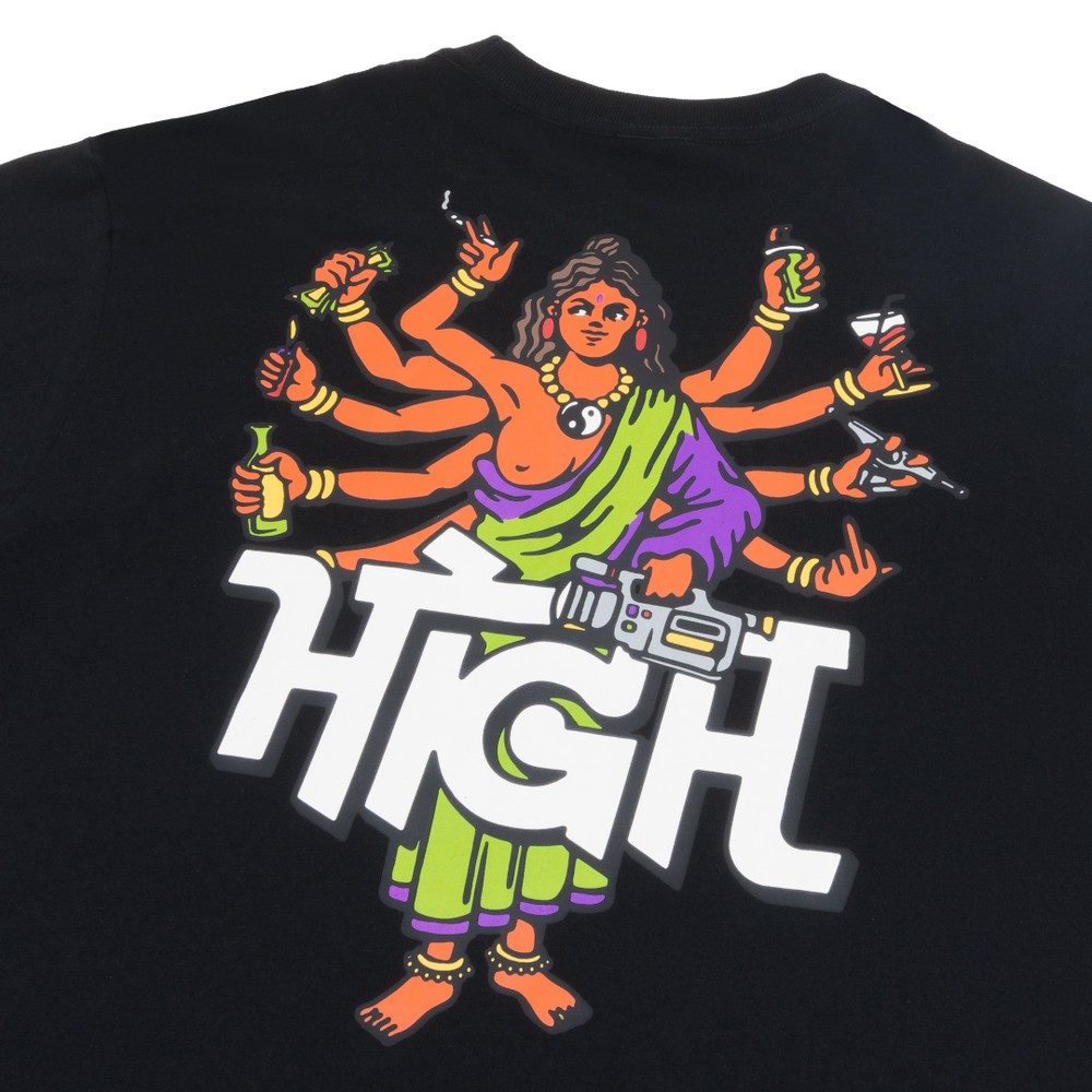 Camiseta High Goddess Black - Yerbah Skate Shop