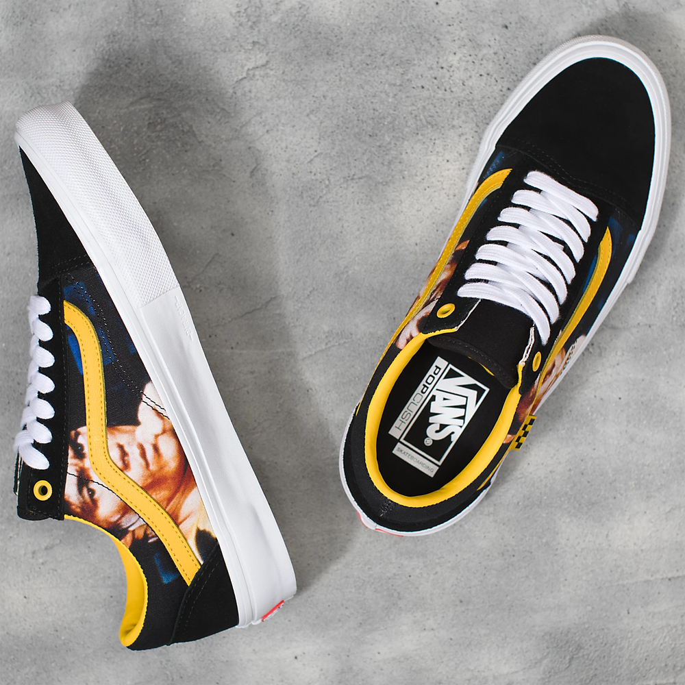 Tênis Vans Skate Old Skool Bruce Lee Preto / Amarelo VN0A5FCBY23