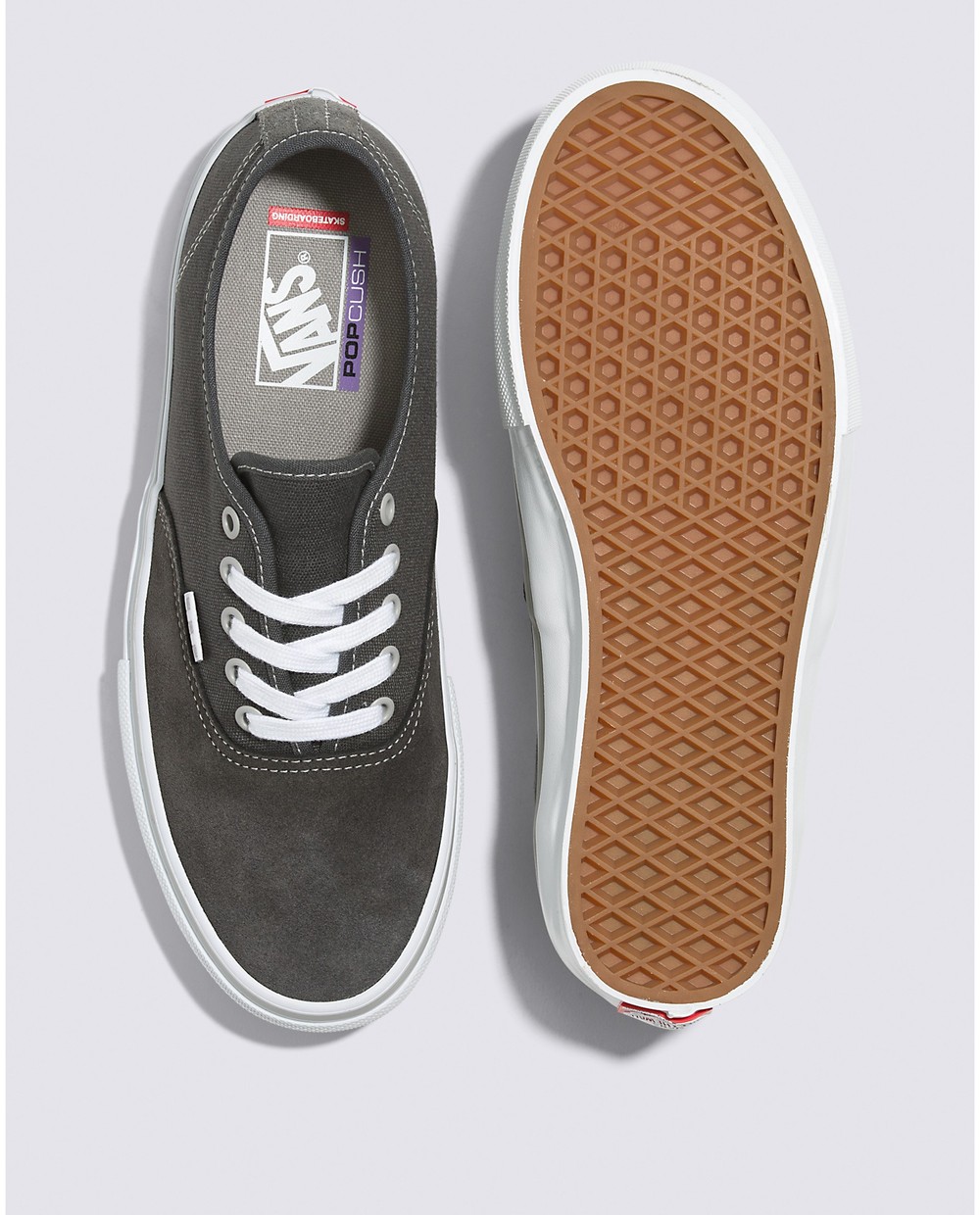 T nis Vans Skate Authentic Dark Grey White Yerbah Skate Shop