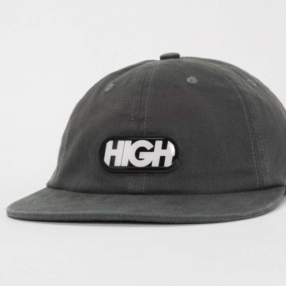 Boné High Bleached High 6 Panel Logo Grey
