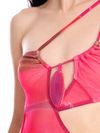 Vestido de tule com recortes e pedra tyedie 