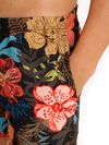 Shorts estampa Floral Preto