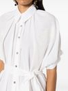 Chemise com amarração na cintura