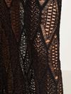 Vestido longo sem mangas com textura vazada AMIR SLAMA+JADE JADE