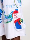 Bermuda oversized com detalhes laterais 