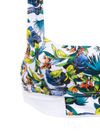Top camiseta e tanga de amarrar Floral Amir Slama