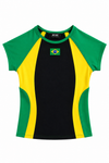 Camiseta Brasil manga curta Jade Jade + A Slama
