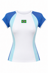 Camiseta Brasil manga curta Jade Jade + A Slama