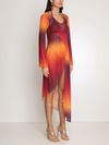 Vestido manga longa assimétrico Amir + Tati