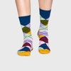 Meia Happy Socks Argyle Rosa | ARY01-7002