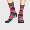 Meia Happy Socks Argyle Marrom | ARY01-8000