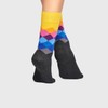 Meia Happy Socks Losango Amarelo | FAD01-9005