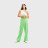 Calça Feminina Pantalona Aragäna l Quadriculado Verde