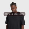 Pack 02 Camisetas Aragäna | Amplas Preto e Branco