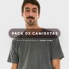 Pack 02 Camisetas Aragäna | Básicas Chumbo e Caqui