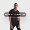 Pack 02 Camisetas Aragäna | Básicas Preto e Branco
